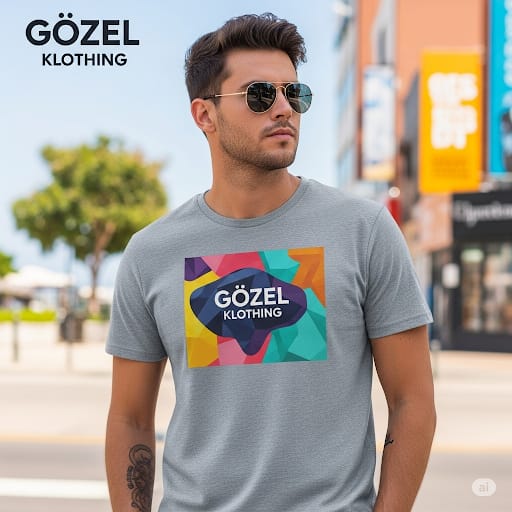 Round Neck Printed T Shirt